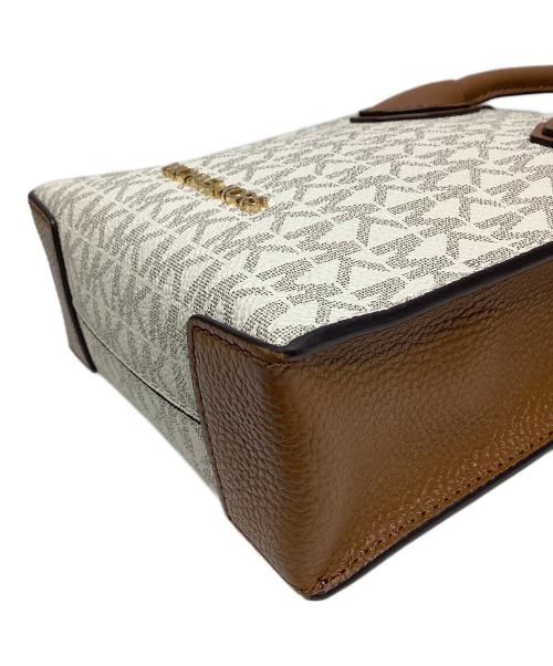 MICHAEL KORS（マイケル・コース）MICHAEL KORS (マイケル・コース) 2WAYショルダーバッグ ブラウン×ベージュの古着・服飾アイテム