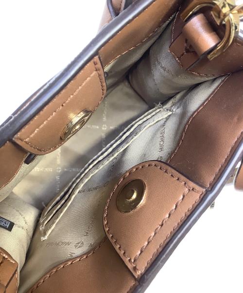 MICHAEL KORS（マイケル・コース）MICHAEL KORS (マイケル・コース) 2WAYショルダーバッグ ブラウン×ベージュの古着・服飾アイテム