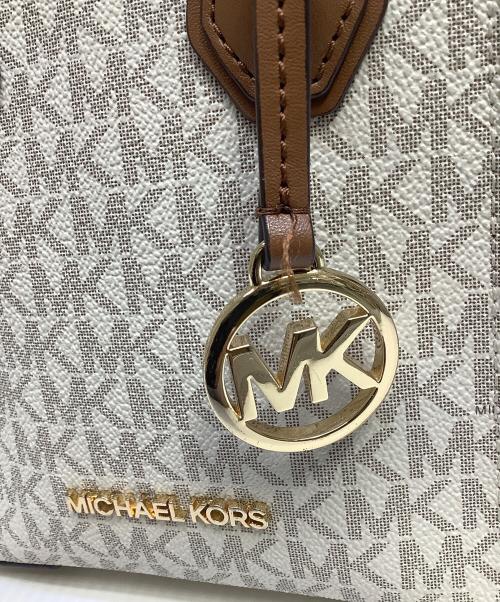 MICHAEL KORS（マイケル・コース）MICHAEL KORS (マイケル・コース) 2WAYショルダーバッグ ブラウン×ベージュの古着・服飾アイテム