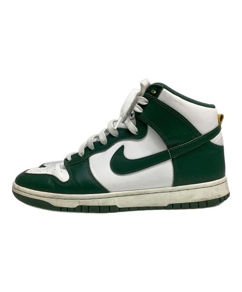 NIKE（ナイキ）NIKE (ナイキ) ハイカットスニーカー グリーン×ホワイト サイズ:27.5cmの古着・服飾アイテム