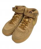 NIKEナイキ）の古着「ハイカットスニーカー」｜ベージュ