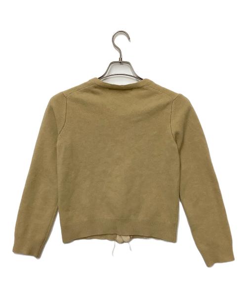 PLAY COMME des GARCONS（プレイコムデギャルソン）PLAY COMME des GARCONS (プレイコムデギャルソン) 薄手カーディガン ベージュ サイズ:Mの古着・服飾アイテム