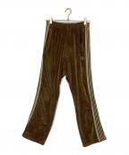 Needlesニードルズ）の古着「ベロアナロートラックパンツ」｜ブラウン