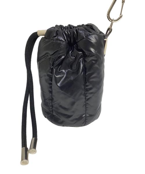 MONCLER（モンクレール）MONCLER (モンクレール) ドリップショルダーバッグ ブラック×ベージュの古着・服飾アイテム