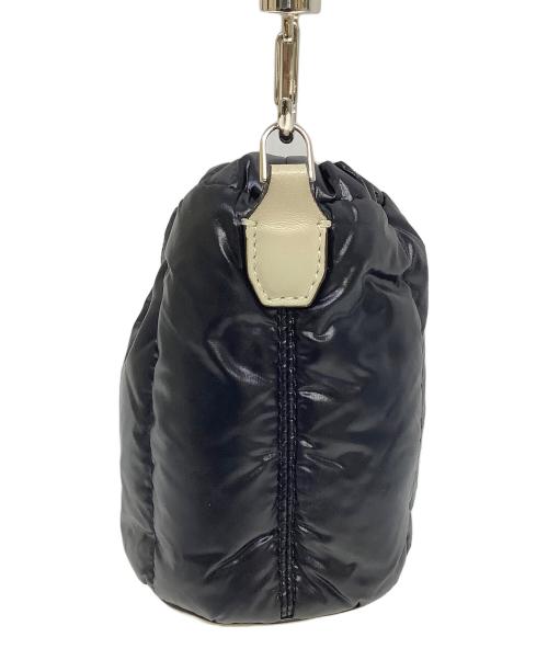 MONCLER（モンクレール）MONCLER (モンクレール) ドリップショルダーバッグ ブラック×ベージュの古着・服飾アイテム