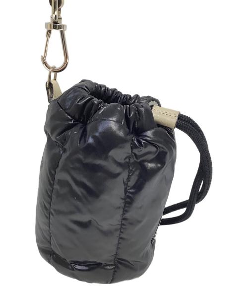 MONCLER（モンクレール）MONCLER (モンクレール) ドリップショルダーバッグ ブラック×ベージュの古着・服飾アイテム