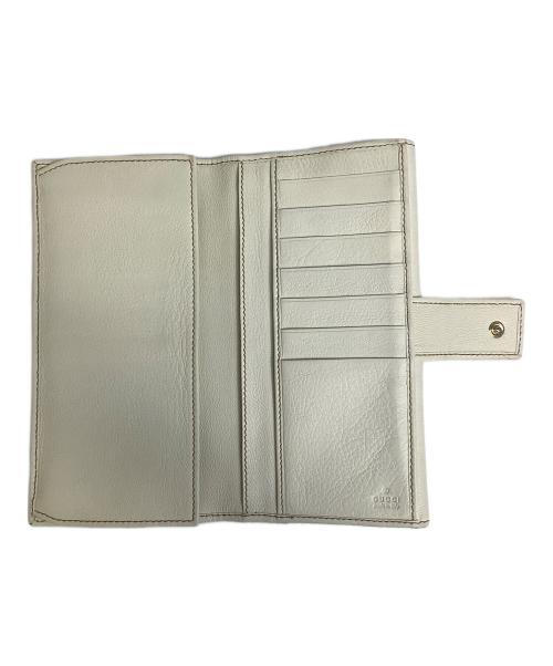 GUCCI（グッチ）GUCCI (グッチ) プリンシーリボン長財布 ホワイトの古着・服飾アイテム