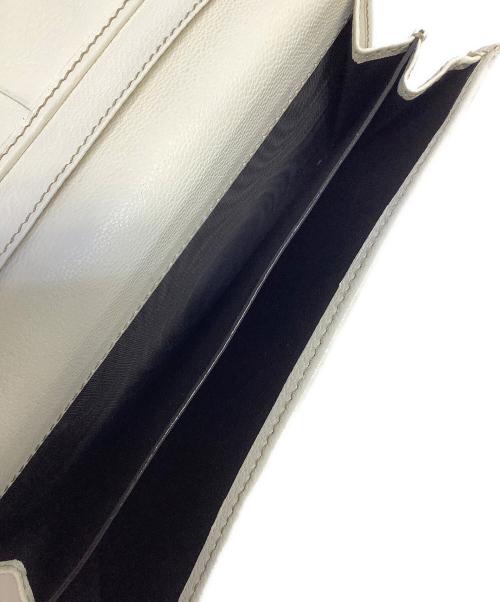 GUCCI（グッチ）GUCCI (グッチ) プリンシーリボン長財布 ホワイトの古着・服飾アイテム