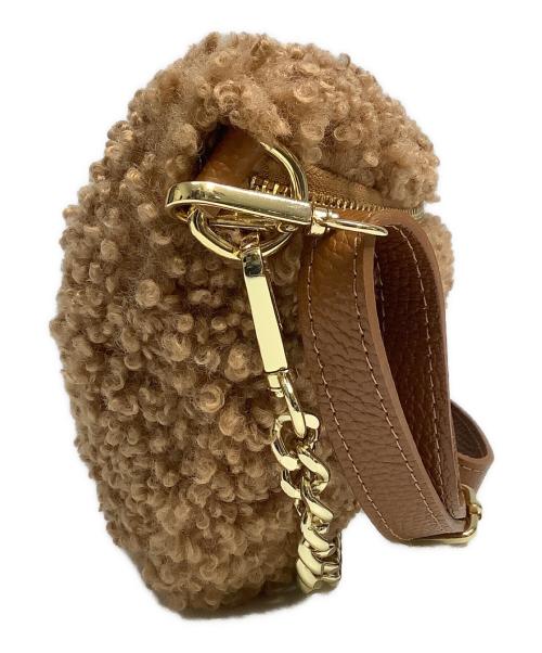 AULENTTI（オウレンティ）AULENTTI (オウレンティ) ボアショルダーバッグ ブラウンの古着・服飾アイテム