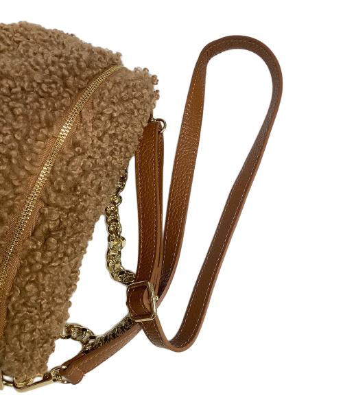 AULENTTI（オウレンティ）AULENTTI (オウレンティ) ボアショルダーバッグ ブラウンの古着・服飾アイテム