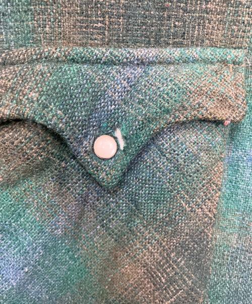 single needle（シングルニードルズ）single needle (シングルニードルズ) 長袖シャツ グリーン サイズ:15 1/2-33の古着・服飾アイテム