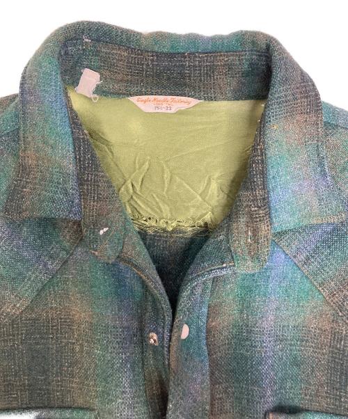 single needle（シングルニードルズ）single needle (シングルニードルズ) 長袖シャツ グリーン サイズ:15 1/2-33の古着・服飾アイテム