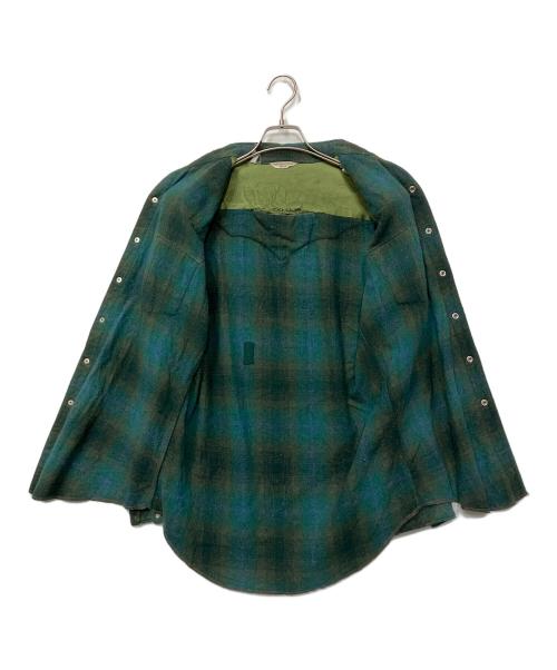 single needle（シングルニードルズ）single needle (シングルニードルズ) 長袖シャツ グリーン サイズ:15 1/2-33の古着・服飾アイテム