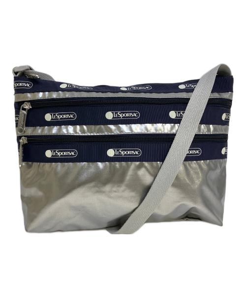 LeSportsac（レスポートサック）LeSportsac (レスポートサック) ショルダーバッグ ネイビー×シルバーの古着・服飾アイテム