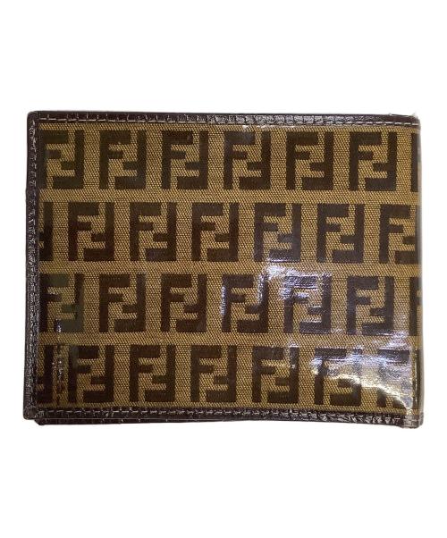 FENDI（フェンディ）FENDI (フェンディ) 2つ折り財布 ブラウンの古着・服飾アイテム