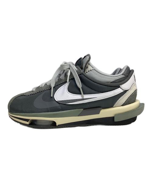 NIKE（ナイキ）NIKE (ナイキ) sacai (サカイ) ローカットスニーカー グレー サイズ:26cmの古着・服飾アイテム