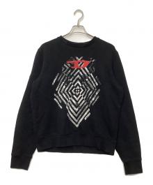 DIESEL（ディーゼル）の古着「ロゴスウェット」｜ブラック