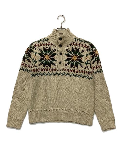 POLO RALPH LAUREN（ポロ・ラルフローレン）POLO RALPH LAUREN (ポロ・ラルフローレン) 厚手ニット ベージュ サイズ:S/Pの古着・服飾アイテム