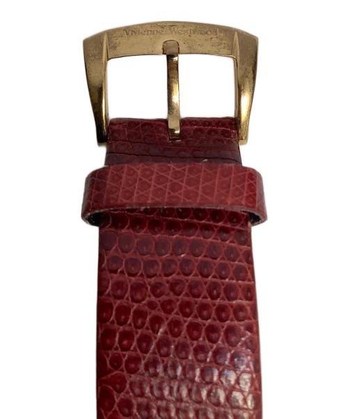 Vivienne Westwood（ヴィヴィアンウエストウッド）Vivienne Westwood (ヴィヴィアンウエストウッド) 腕時計 レッド×ゴールドの古着・服飾アイテム