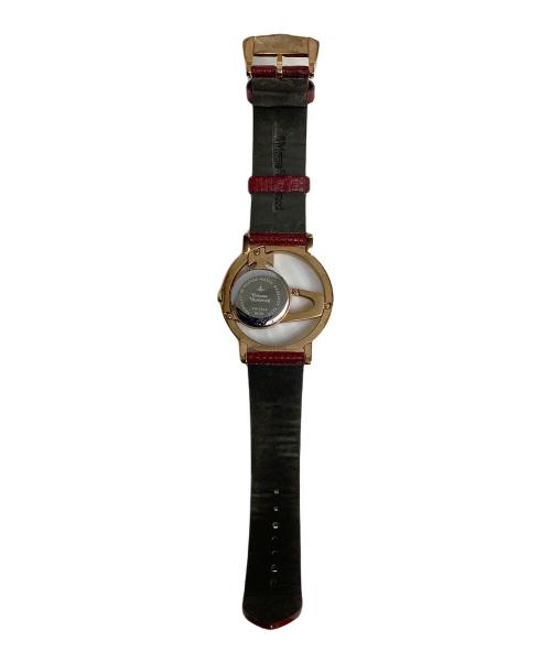 Vivienne Westwood（ヴィヴィアンウエストウッド）Vivienne Westwood (ヴィヴィアンウエストウッド) 腕時計 レッド×ゴールドの古着・服飾アイテム