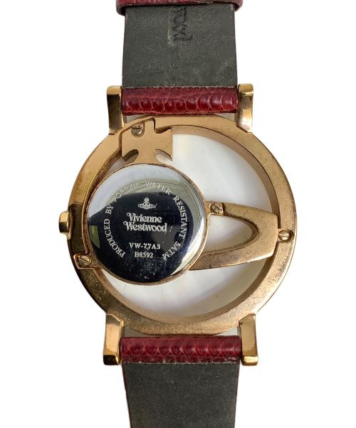Vivienne Westwood（ヴィヴィアンウエストウッド）Vivienne Westwood (ヴィヴィアンウエストウッド) 腕時計 レッド×ゴールドの古着・服飾アイテム