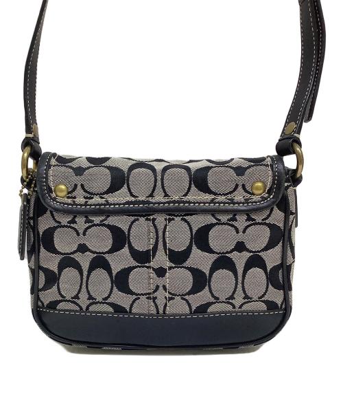 COACH（コーチ）COACH (コーチ) ショルダーバッグ グレー×ブラックの古着・服飾アイテム