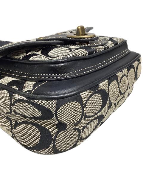 COACH（コーチ）COACH (コーチ) ショルダーバッグ グレー×ブラックの古着・服飾アイテム