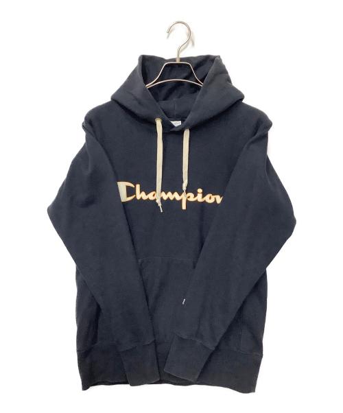 Champion（チャンピオン）Champion (チャンピオン) プルオーバーパーカー ネイビー サイズ:Lの古着・服飾アイテム