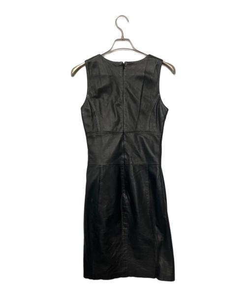 LOEWE（ロエベ）LOEWE (ロエベ) レザーワンピース ブラック サイズ:38の古着・服飾アイテム