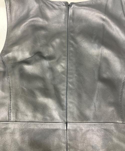 LOEWE（ロエベ）LOEWE (ロエベ) レザーワンピース ブラック サイズ:38の古着・服飾アイテム