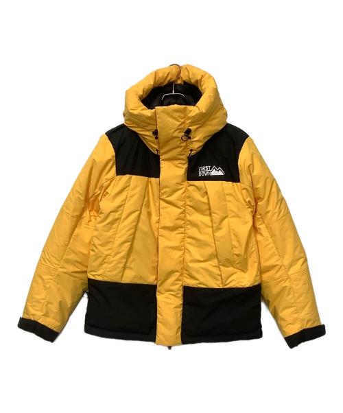 FIRST DOWN（ファーストダウン）FIRST DOWN (ファーストダウン) ダウンジャケット イエロー サイズ:Mの古着・服飾アイテム