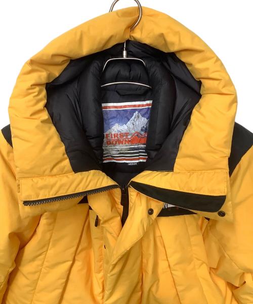 FIRST DOWN（ファーストダウン）FIRST DOWN (ファーストダウン) ダウンジャケット イエロー サイズ:Mの古着・服飾アイテム