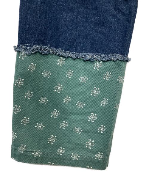 JADED（ジェイデッド）JADED (ジェイデッド) パッチワークパンツ インディゴ サイズ:W36の古着・服飾アイテム