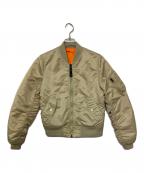 ALPHAアルファ）の古着「MA-1 リバーシブル フライトジャケット」｜ベージュ