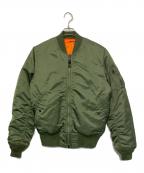 ALPHAアルファ）の古着「MA-1 フライトジャケット」｜カーキ