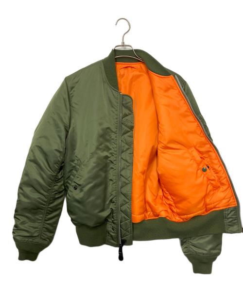 ALPHA（アルファ）ALPHA (アルファ) MA-1 フライトジャケット カーキ サイズ:Lの古着・服飾アイテム