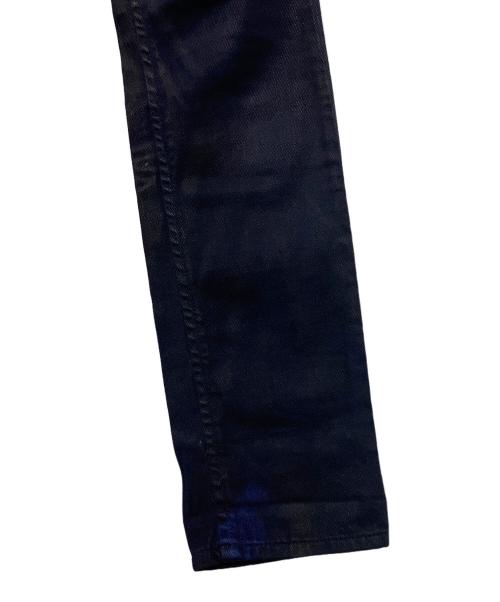 GALLIANO（ガリアーノ）GALLIANO (ガリアーノ) コーティングデニムパンツ ネイビー サイズ:76cmの古着・服飾アイテム