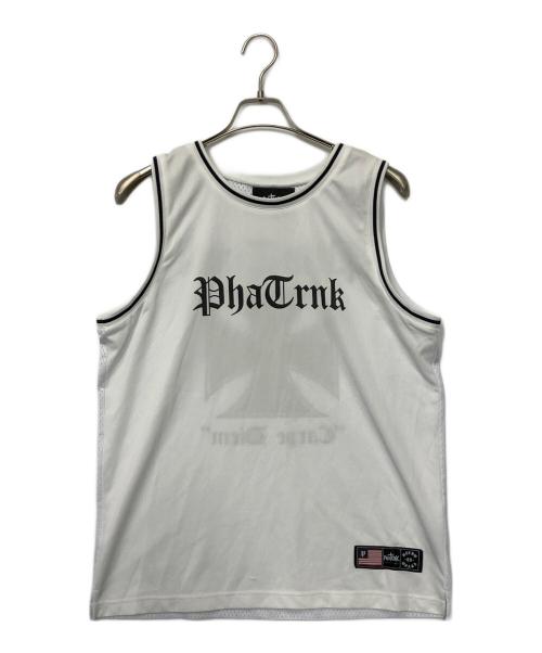 PHATRNK（ファットランク）PHATRNK (ファットランク) ノースリーブカットソー ホワイト サイズ:Mの古着・服飾アイテム
