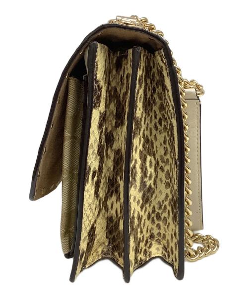 COACH（コーチ）COACH (コーチ) チェーンショルダーバッグ ベージュの古着・服飾アイテム