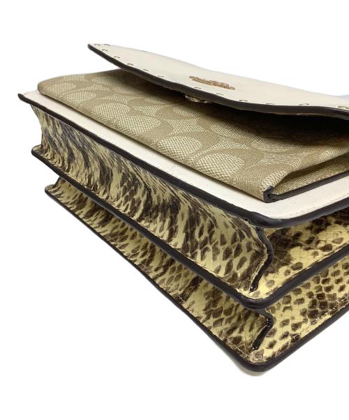 COACH（コーチ）COACH (コーチ) チェーンショルダーバッグ ベージュの古着・服飾アイテム