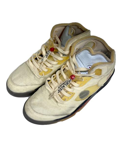 NIKE（ナイキ）NIKE (ナイキ) OFFWHITE (オフホワイト) AIR　JORDAN5 アイボリー サイズ:29cmの古着・服飾アイテム
