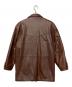 via nuova pelle (ヴィア ヌーヴァ ペレ) レザージャケット ブラウン サイズ:48：6000円