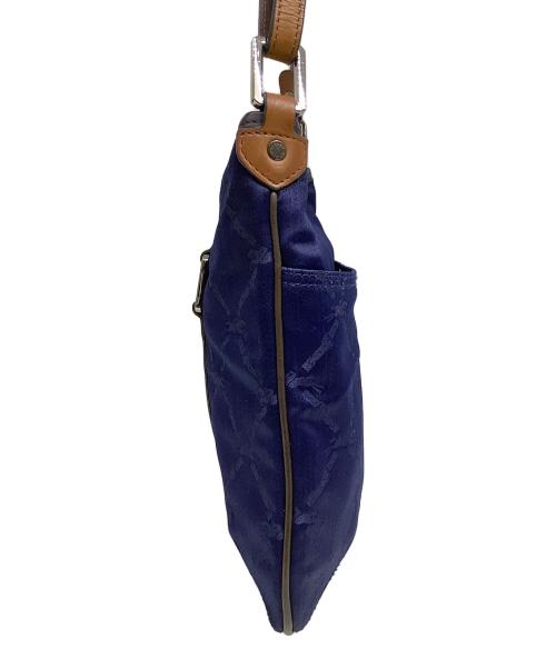 LONGCHAMP（ロンシャン）LONGCHAMP (ロンシャン) ショルダーバッグ ブラウン×ネイビーの古着・服飾アイテム