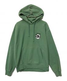 stussy（ステューシー）の古着「プルオーバーパーカー」｜グリーン