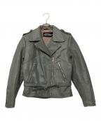 HARLEY-DAVIDSONハーレーダビッドソン）の古着「レザージャケット」｜グレー