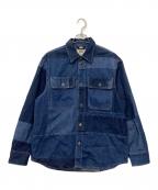 DIESELディーゼル）の古着「パッチワークデニムジャケット」｜インディゴ