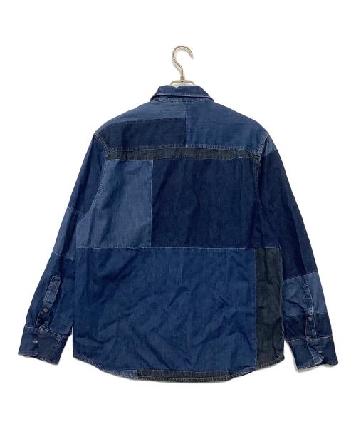 DIESEL（ディーゼル）DIESEL (ディーゼル) パッチワークデニムジャケット インディゴ サイズ:Mの古着・服飾アイテム