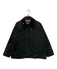 Barbour（バブアー）の古着「ピーチスキン コットン ショートレングスブルゾン」｜ブラック