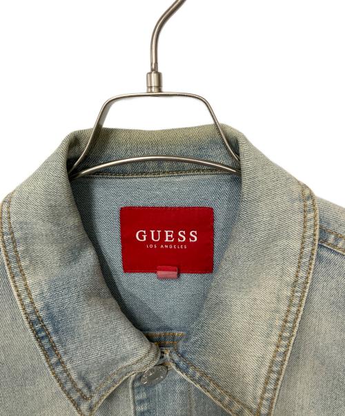 GUESS（ゲス）GUESS (ゲス) デニムジャケット ブルー サイズ:Lの古着・服飾アイテム