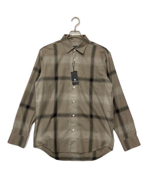 BLACK LABEL CRESTBRIDGE（ブラックレーベル クレストブリッジ）BLACK LABEL CRESTBRIDGE (ブラックレーベル クレストブリッジ) 長袖シャツ ベージュ サイズ:Mの古着・服飾アイテム